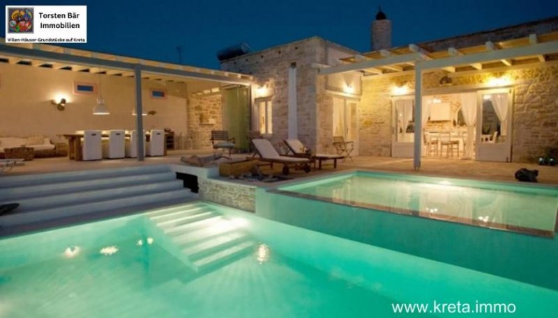 Pitsidia Süd Kreta, Pitsidia Luxusvilla mit Blick auf das libysche Meer Wfl.350qm Haus kaufen